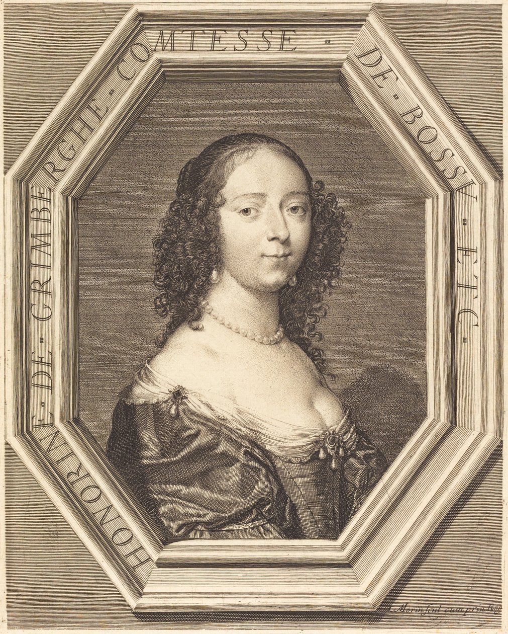 Honorine Grimberge, hraběnka z Bossu od Jean Morin
