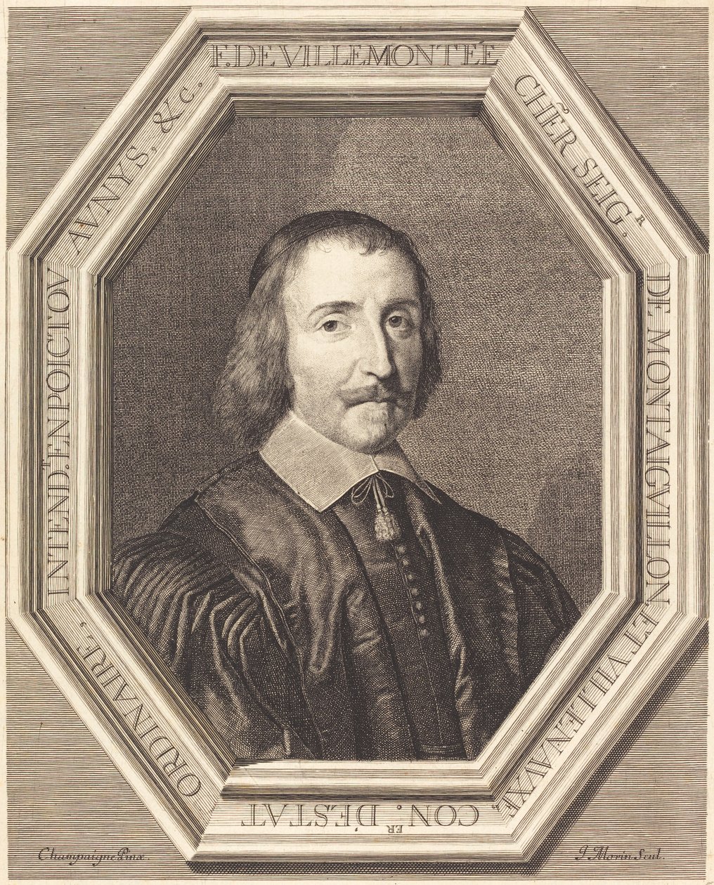 Francois de Villemontée od Jean Morin after Philippe de Champaigne