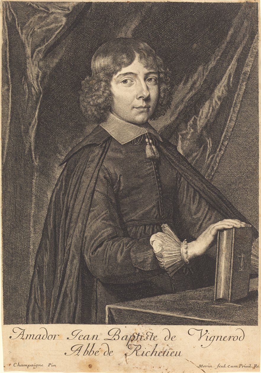 Jean Baptiste Amidor Vignerod od Jean Morin after Philippe de Champaigne
