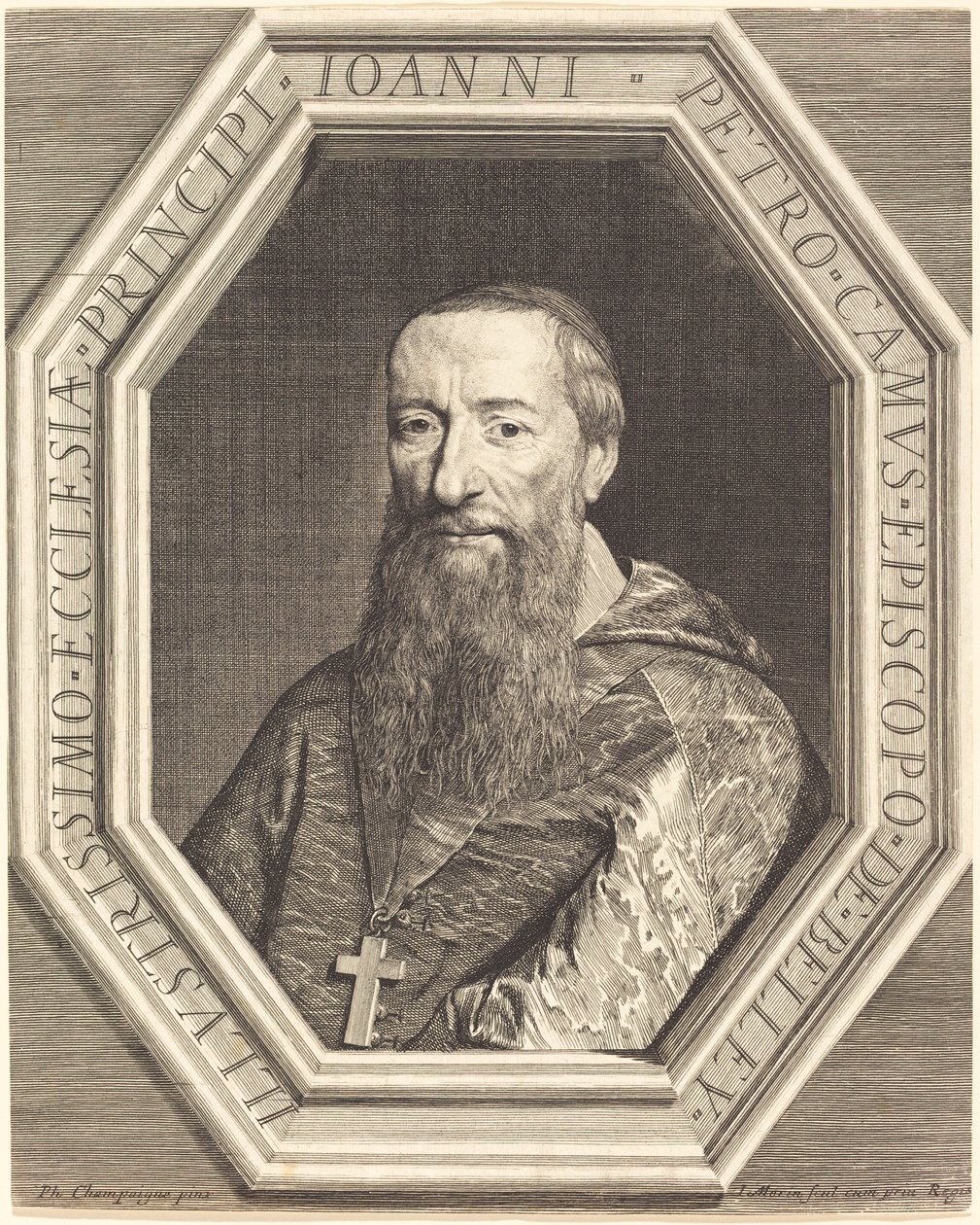 Jean-Pierre Camus od Jean Morin after Philippe de Champaigne