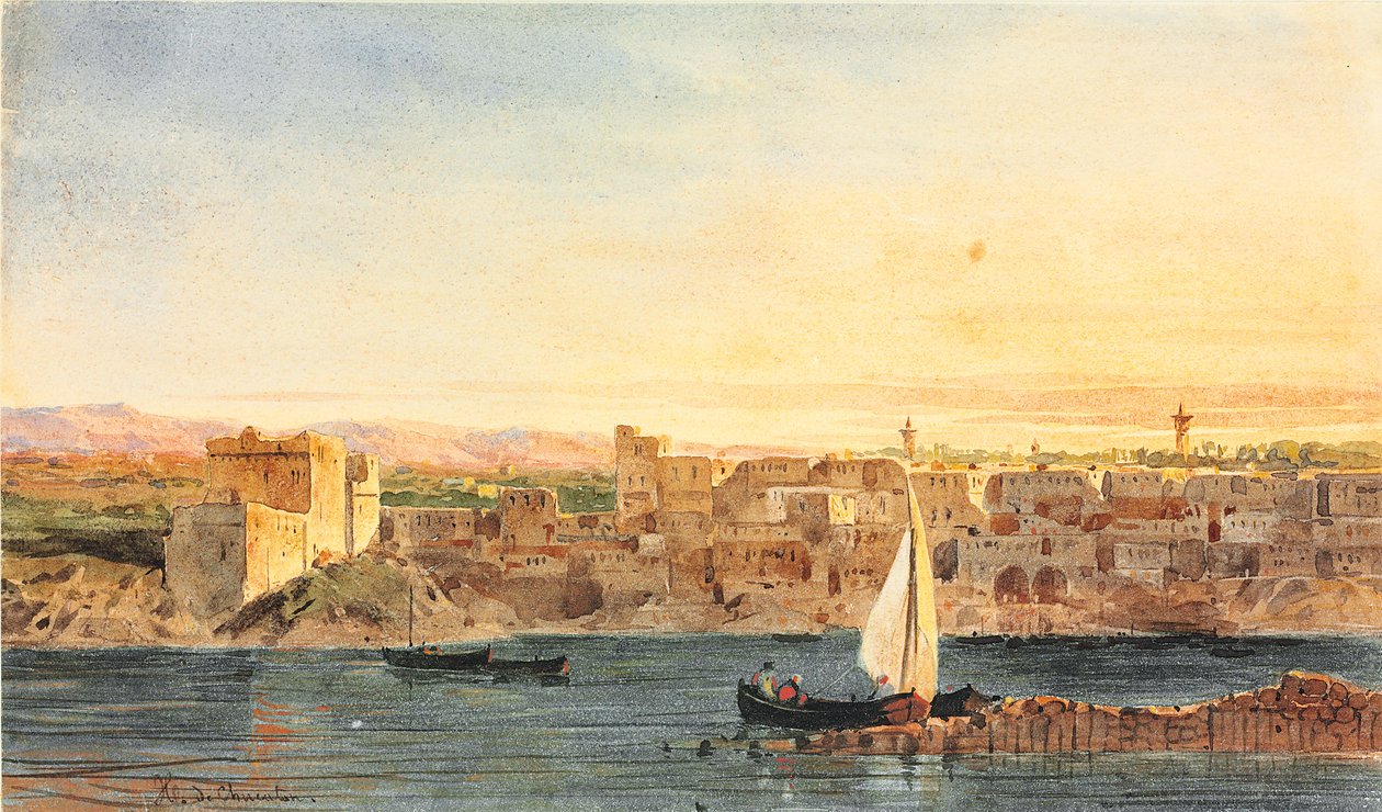 Konstantinopolský vznešený přístav od Jean Nicolas Henri de Chacaton