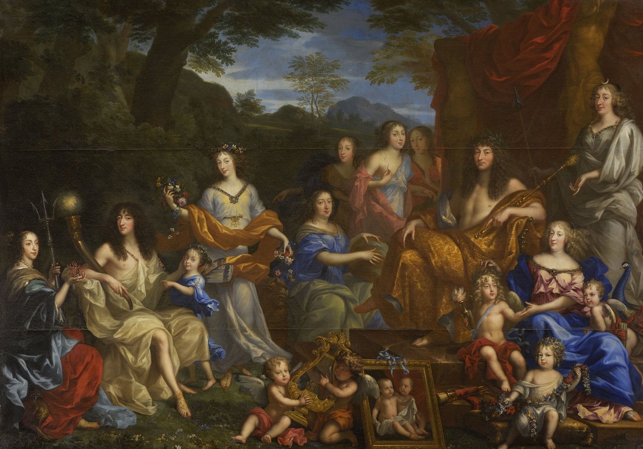 Ludvík XIV a královská rodina, 1670 od Jean Nocret