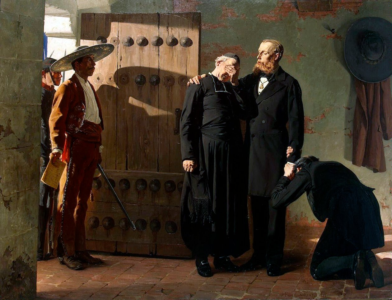 Císař Maxmilián Mexický před popravou, 1882. od Jean Paul Laurens