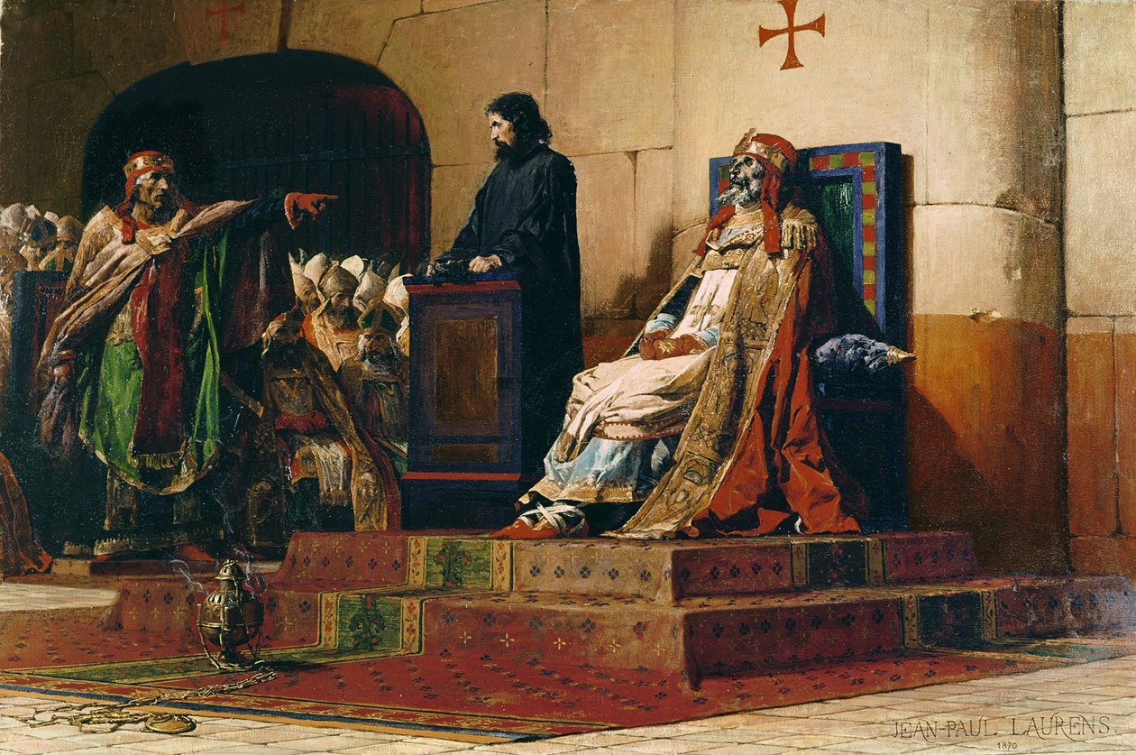 Papež Formosus a Štěpán VII., 1870 od Jean Paul Laurens