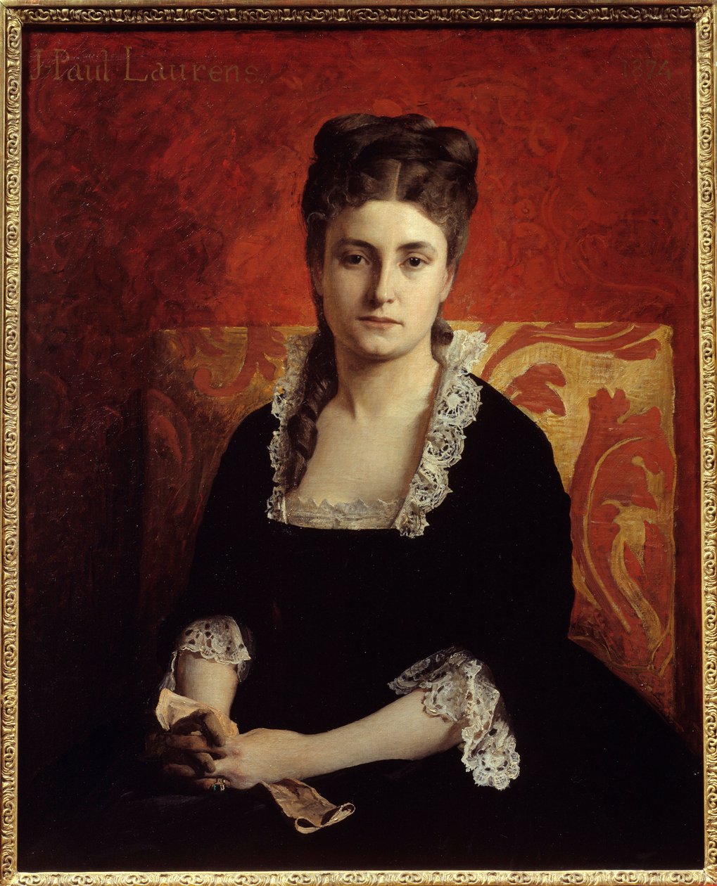 Portrét ženy. Obraz Jean Paul Laurens (1838-1921) od Jean Paul Laurens