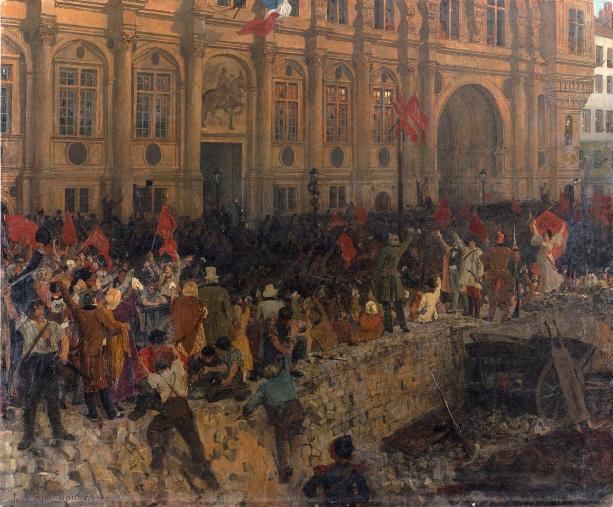 Vyhlášení republiky 24. února 1848, c. 1902. od Jean Paul Laurens