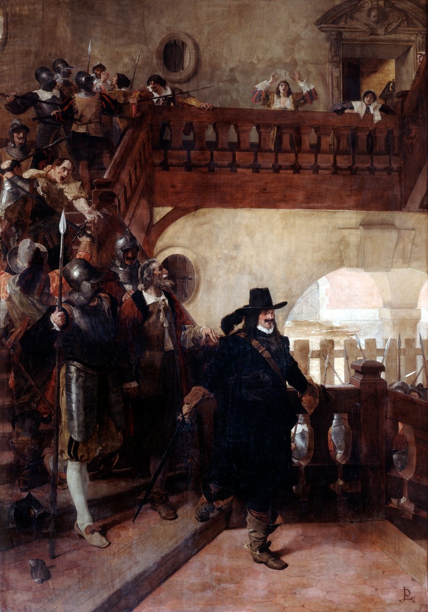 Zatčení radního Broussela, 26. srpna 1648 19-počátek 20. století od Jean Paul Laurens