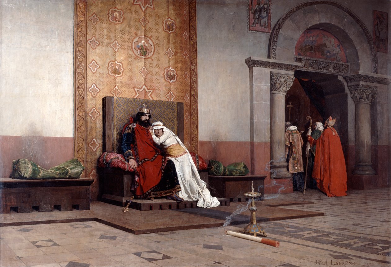Exkomunikace Roberta Pobožného, 1875 od Jean Paul Laurens