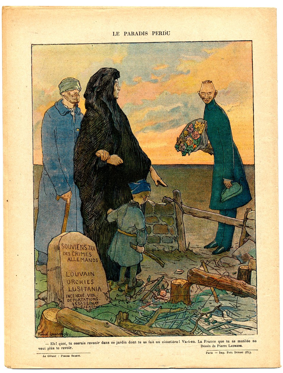 Červený smích (Le Rire Rouge), Satirický v barvách od Jean Paul Laurens