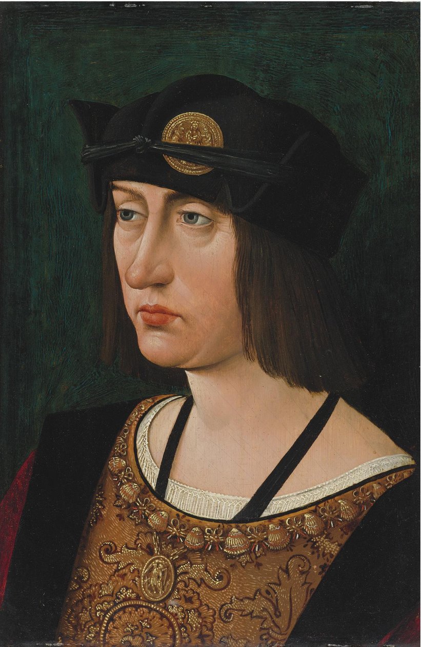 Portrét Ludvíka XII., francouzského krále 1498-1515 od Jean Perreal