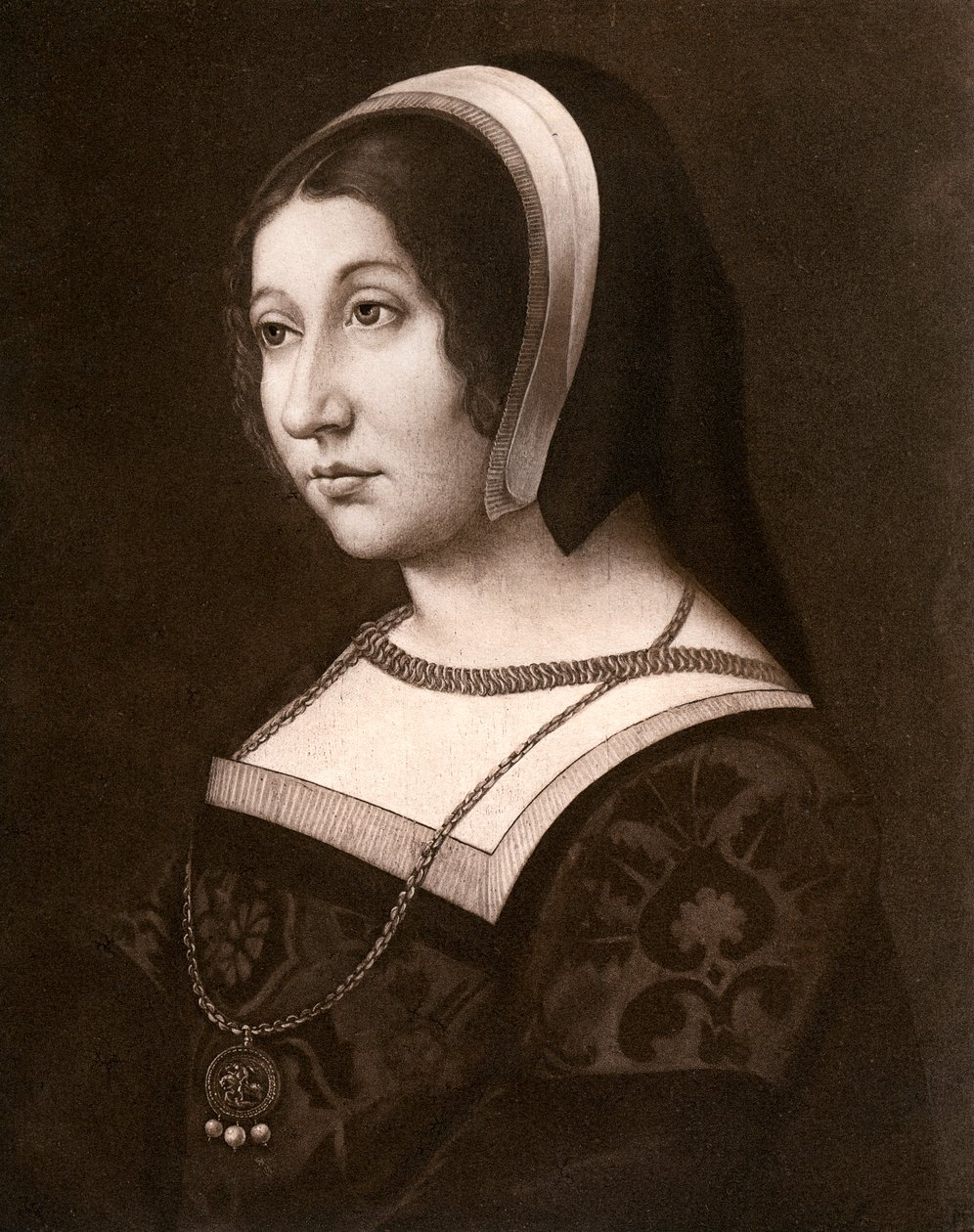 Neznámá žena, dříve známá jako Margaret Tudor, c1520, 1902. od Jean Perreal