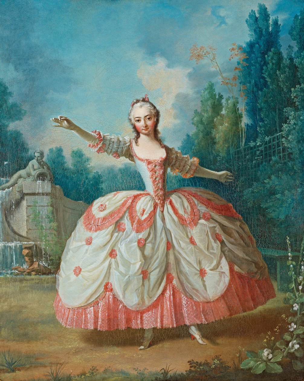 Portrét Barbary Campanini 1721-1799, známý jako La Barbarina, 1721 od Jean Philippe Delaroche