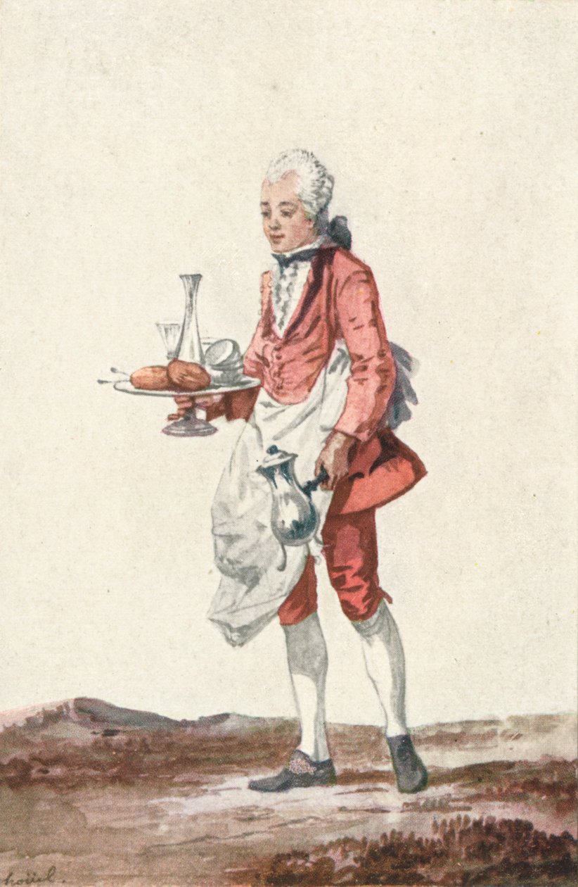La Bouquetiere Garcon Cafetiere, c18. století, 1903 od Jean Pierre Houel