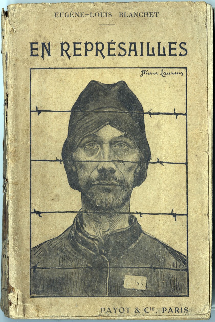 Obálka „En reprisailles“, Eugene-Louis Blanchet, ilustrace Jean-Pierre Laurens (1875-1933). Vydání Payot et Compagnie, Paříž od Jean Pierre Laurens