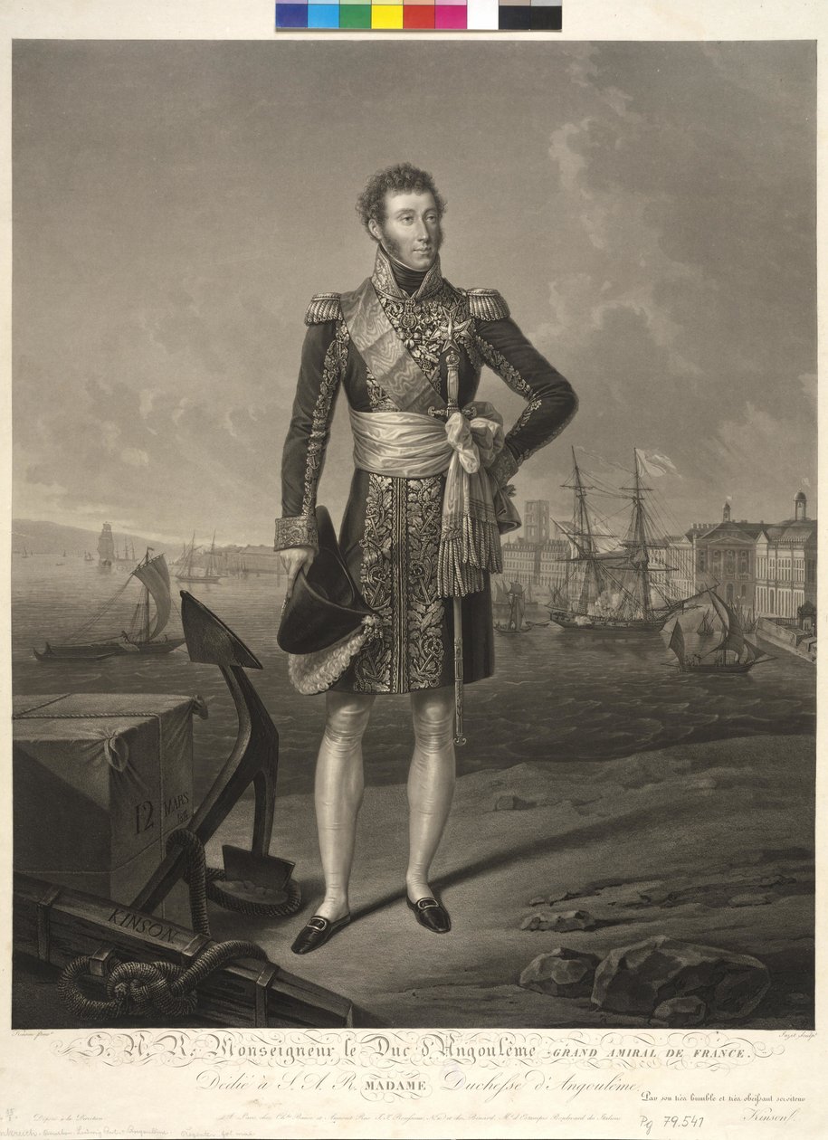Francouzský dauphin Louis Anton od Jean Pierre Marie Jazet