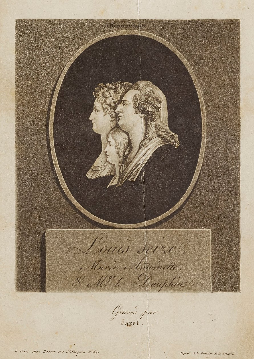 Louis Seize, Marie Antoinetta a Mgr. le Dauphin od Jean Pierre Marie Jazet