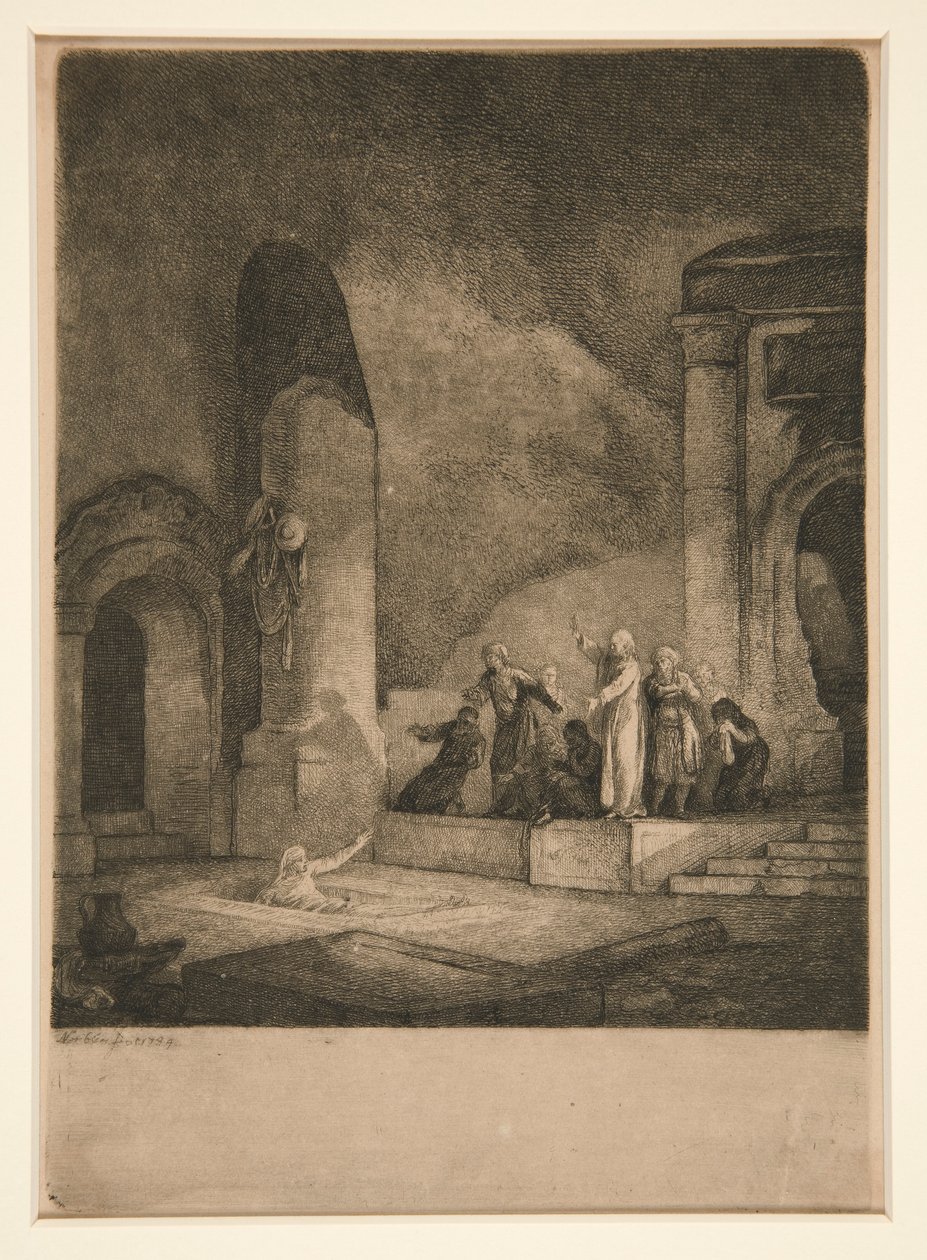 Vzkříšení Lazara od Jean Pierre Norblin