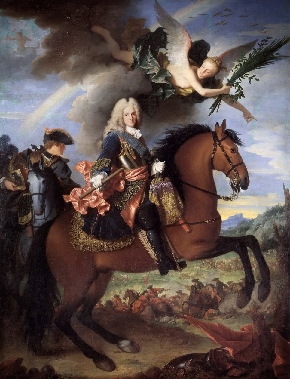 Jezdecký portrét Filipa V. 1683-1746, španělského krále, 1723. od Jean Ranc