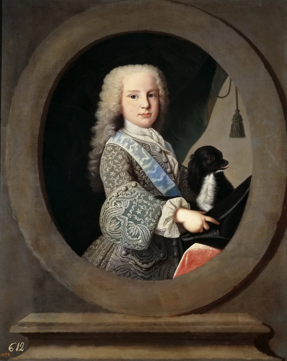 Luis Antonio Jaime ze Španělska 1727-1785, kardinál Infante, 1731. od Jean Ranc