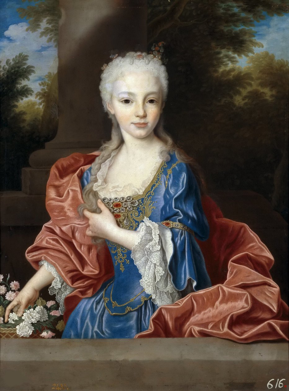 Mariana Victoria Španělska 1718-1781, před rokem 1725. od Jean Ranc