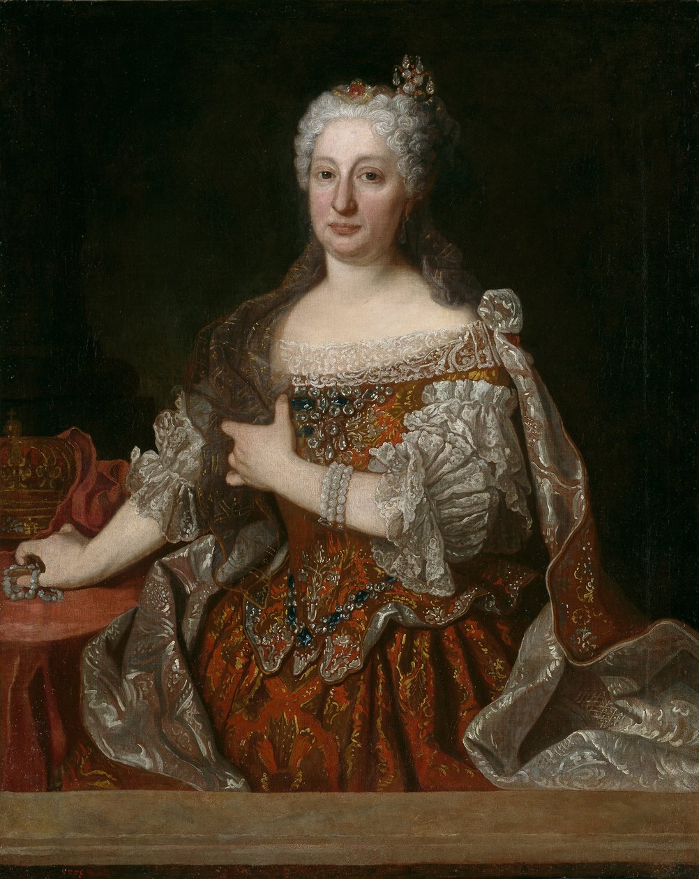 Portrét arcivévodkyně Marie Anny Rakouské 1683-1754, portugalské královny, c. 1729 od Jean Ranc