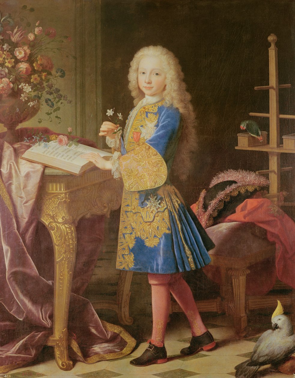 Portrét Karla Bourbonského, kolem 1725-35 (olej na plátně) od Jean Ranc
