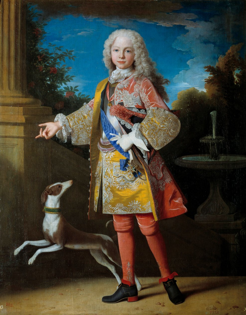 Portrét Ferdinanda de Bourbon, prince z Asturie: Budoucí Ferdinand VI dit le Sage (1713-1759), král Španělska, obraz Jeana Ranca (1674-1735). 18. století, Prado Museum Madrid - Portrét Ferdinanda Bourbonského, prince z Asturie, pozdního Ferdinanda VI. od Jean Ranc