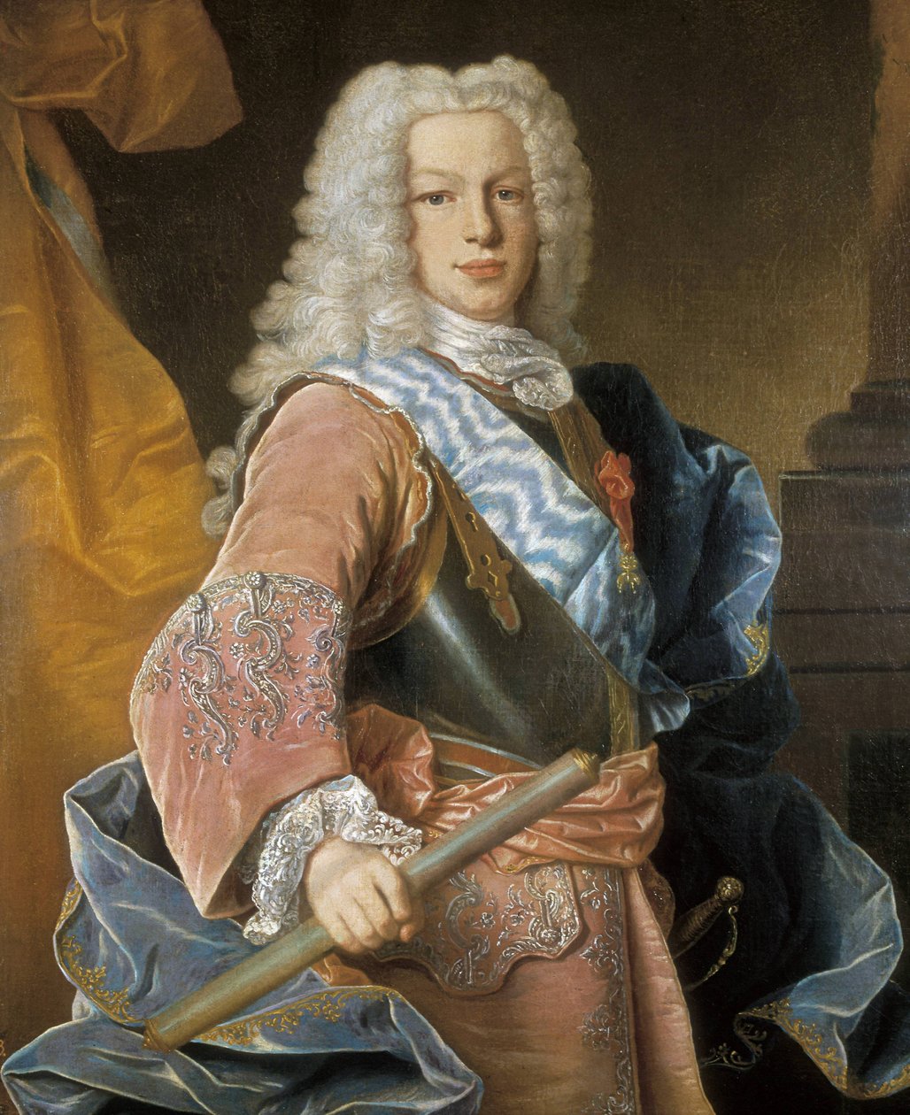 Portrét Fernanda VI. ca. 1734 (olej na plátně) od Jean Ranc