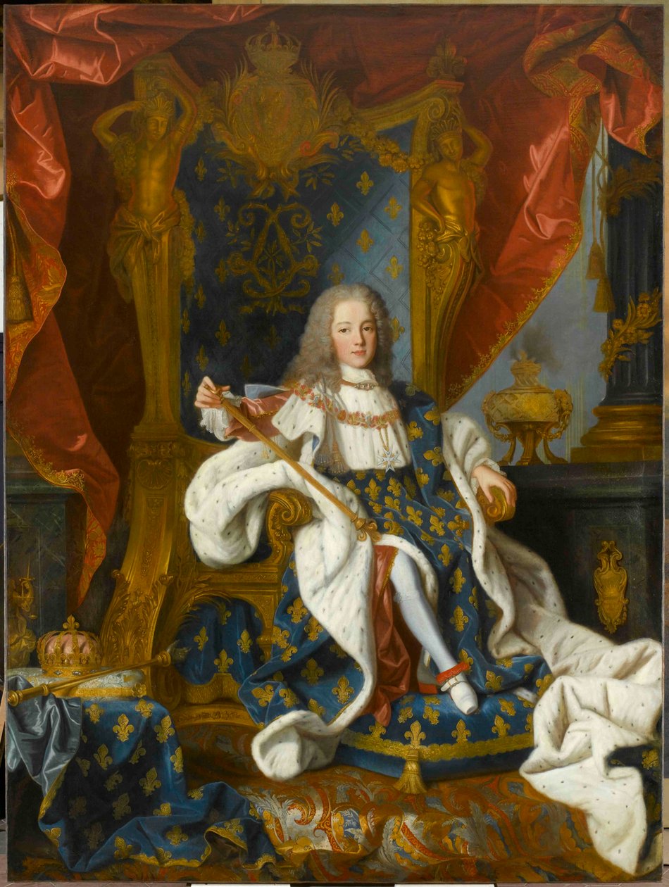 Portrét francouzského krále Ludvíka XV 1710-1774 ve věku 9 let, 1719. od Jean Ranc