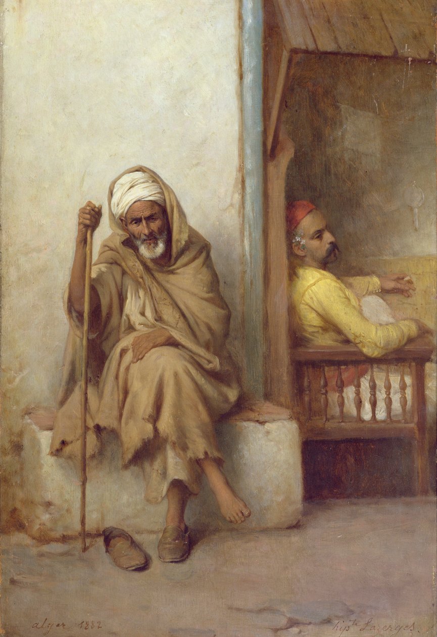Alžírští muži odpočívají, 1882 od Jean Raymond Hippolyte Lazerges