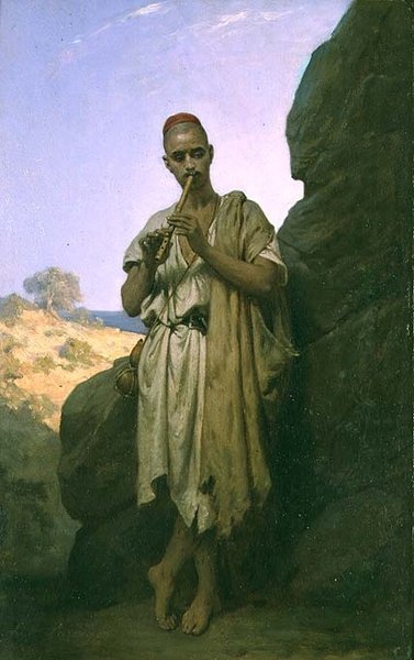 Arabský hudebník od Jean Raymond Hippolyte Lazerges