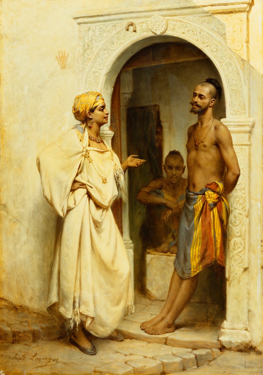 Flirtování, od Jean Raymond Hippolyte Lazerges