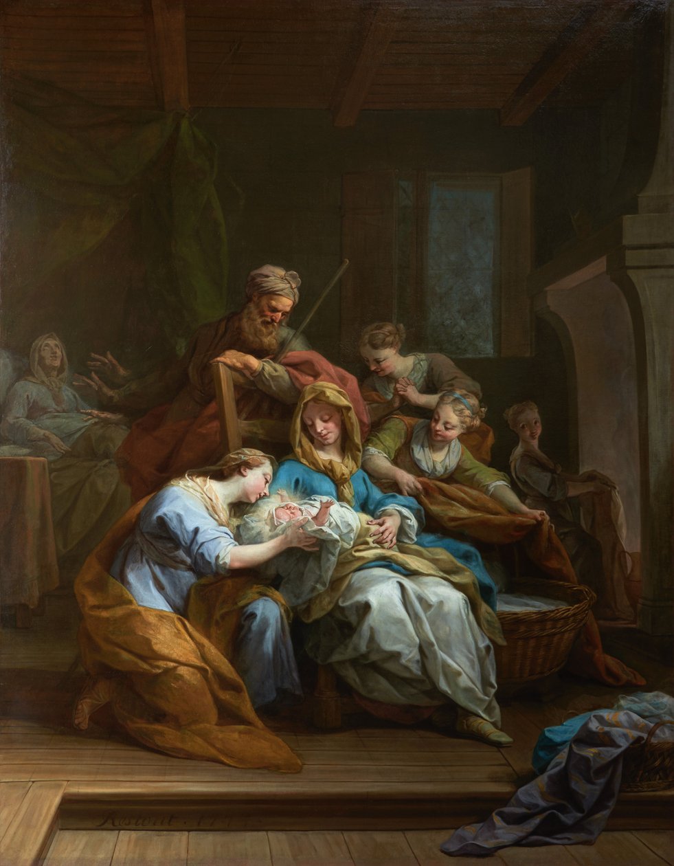 Francouzsky: La Nativité de la Vierge od Jean Restout