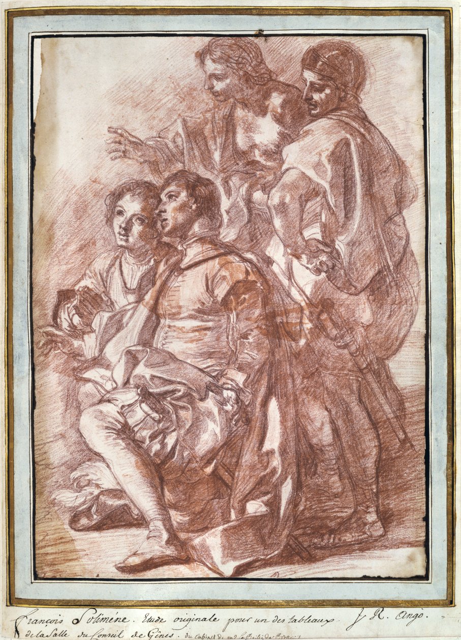 Kryštof Kolumbus přistání v Americe, c1760-1770 od Jean Robert Ango