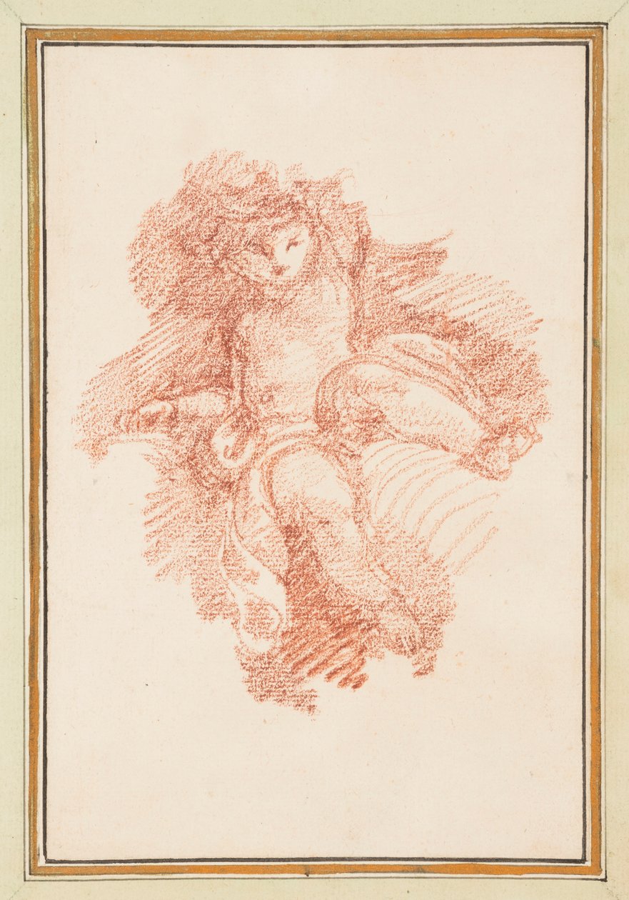 Putto v sedě od Jean Robert Ango
