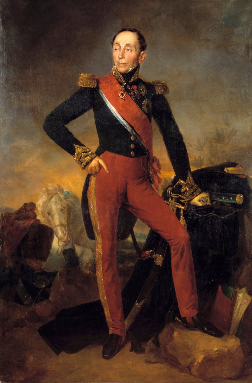 Celovečerní portrét Emmanuela, markýze de Grouchy od Jean Sebastien Rouillard