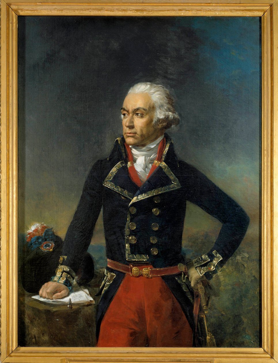 Portrét Charlese Francoise Dumourieze, vrchního generála Severní Armee 1792 (1739-1823) Obraz Jean-Sebastiena Rouillarda (1789-1852) 1835 Sun. 1,35x1m. od Jean Sebastien Rouillard