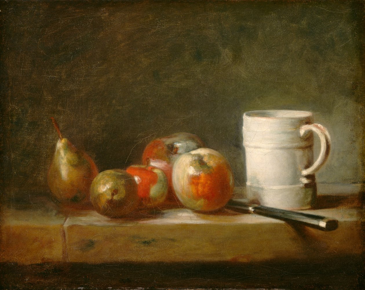 Zátiší s bílým hrnkem, c. 1764. od Jean Baptiste Simeon Chardin