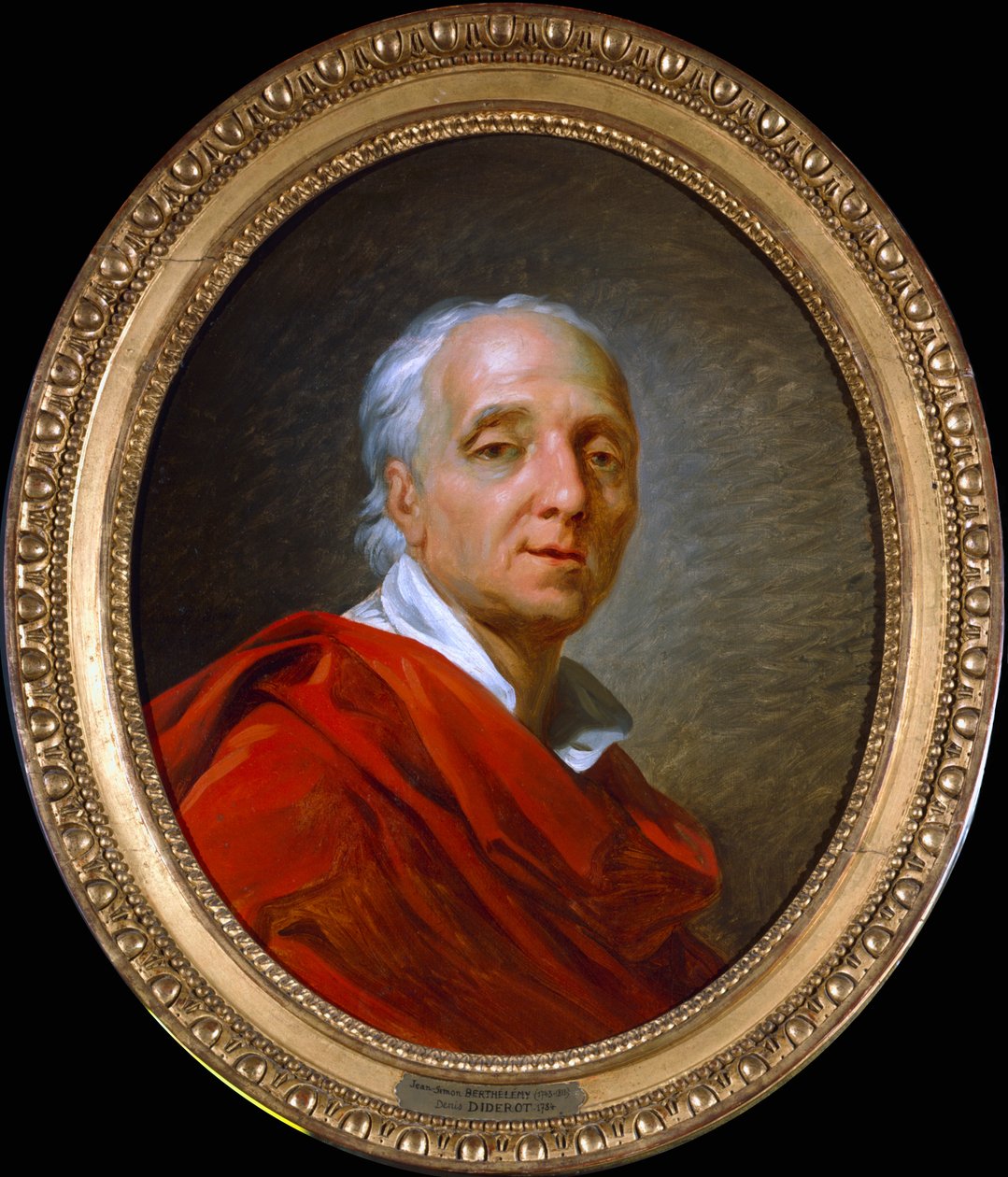 Denis Diderot, francouzský literát a encyklopedista 18. století, 1784 od Jean Simon Berthelemy