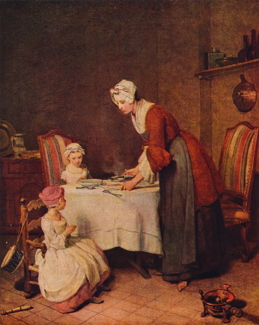 Francouzský titul Grace nebo Le Benedicite, c1740. od Jean Baptiste Simeon Chardin