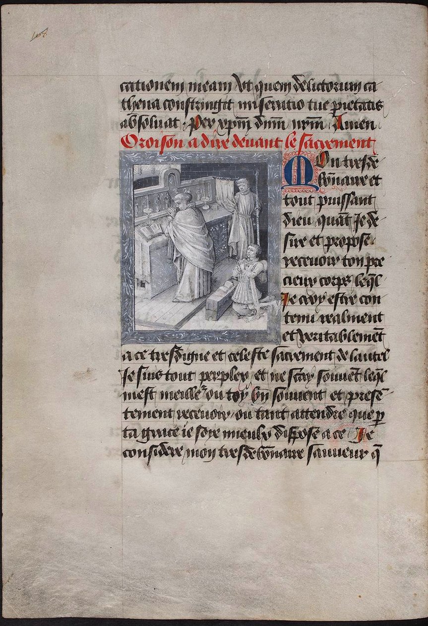 Mše svatá s Filipem Dobrým. Kniha hodin Filipa Burgundského, cca 1455 od Jean Tavernier