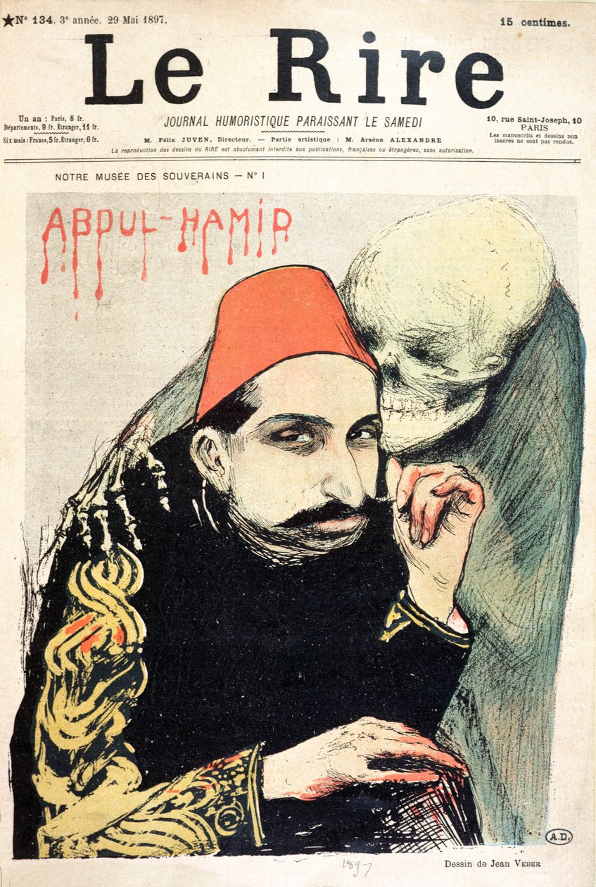 Karikatura Abd al-Hamida II (1842-1918) z 