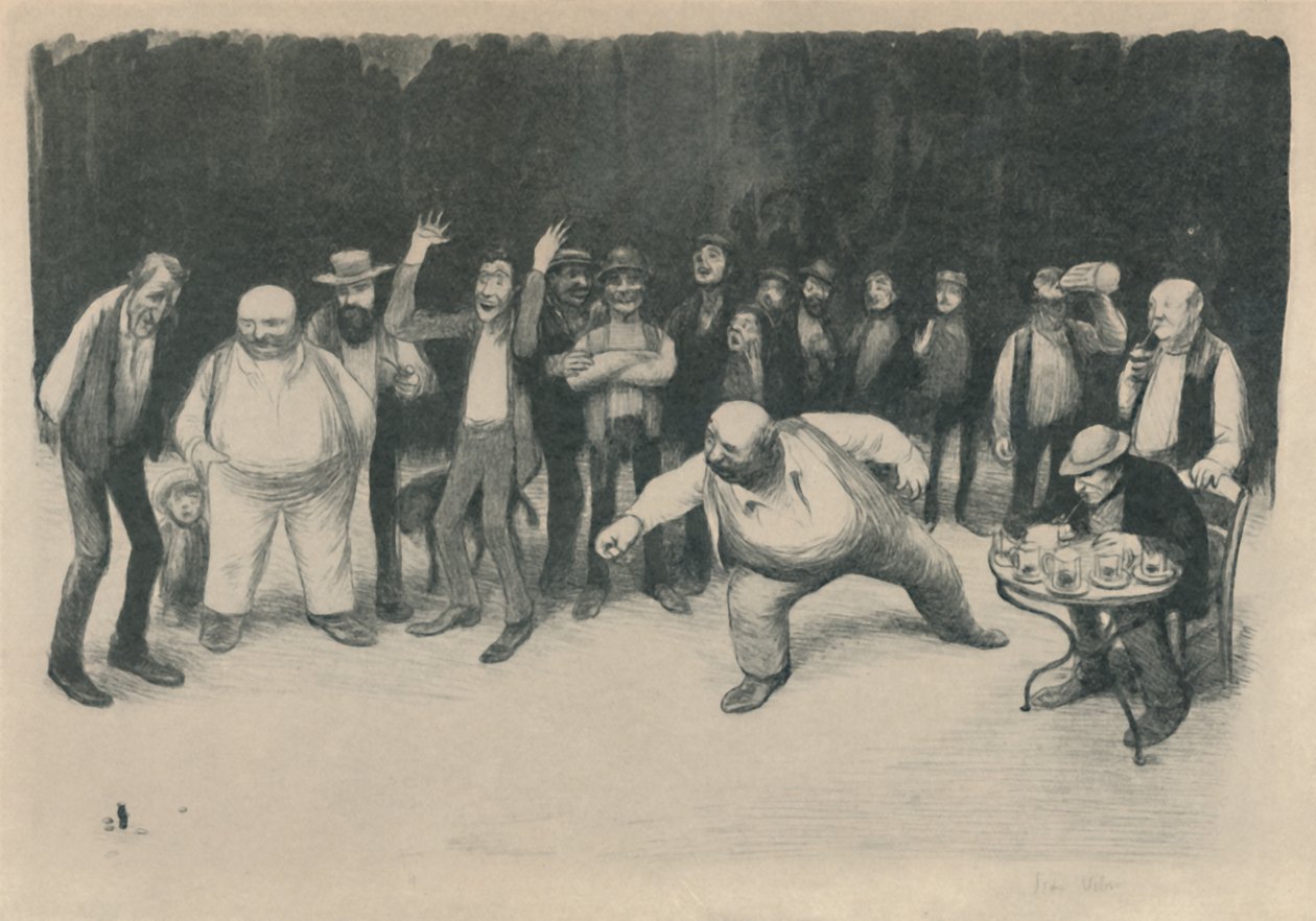 Les Joueurs De Bouchons, 1919 od Jean Veber