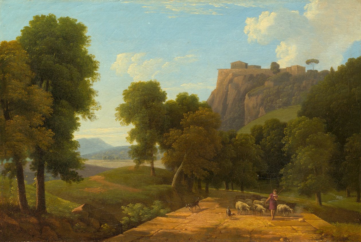 Pastýř se svým stádem, c. 1820. od Jean Victor Bertin