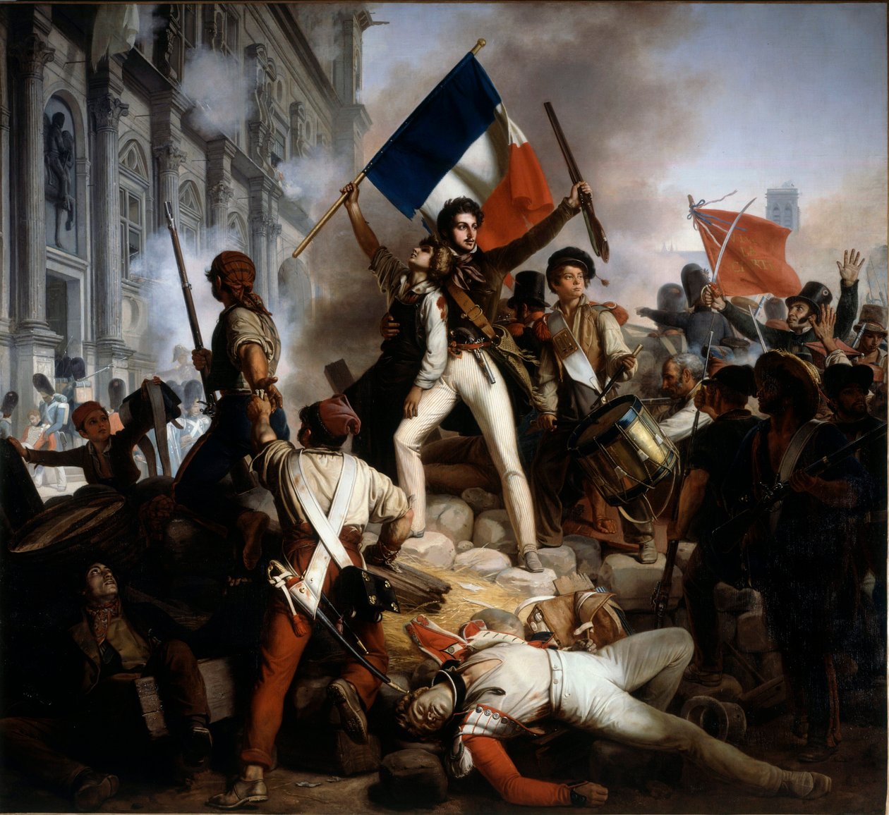 Boje u Hotel de Ville, 28. července 1830 od Jean Victor Schnetz