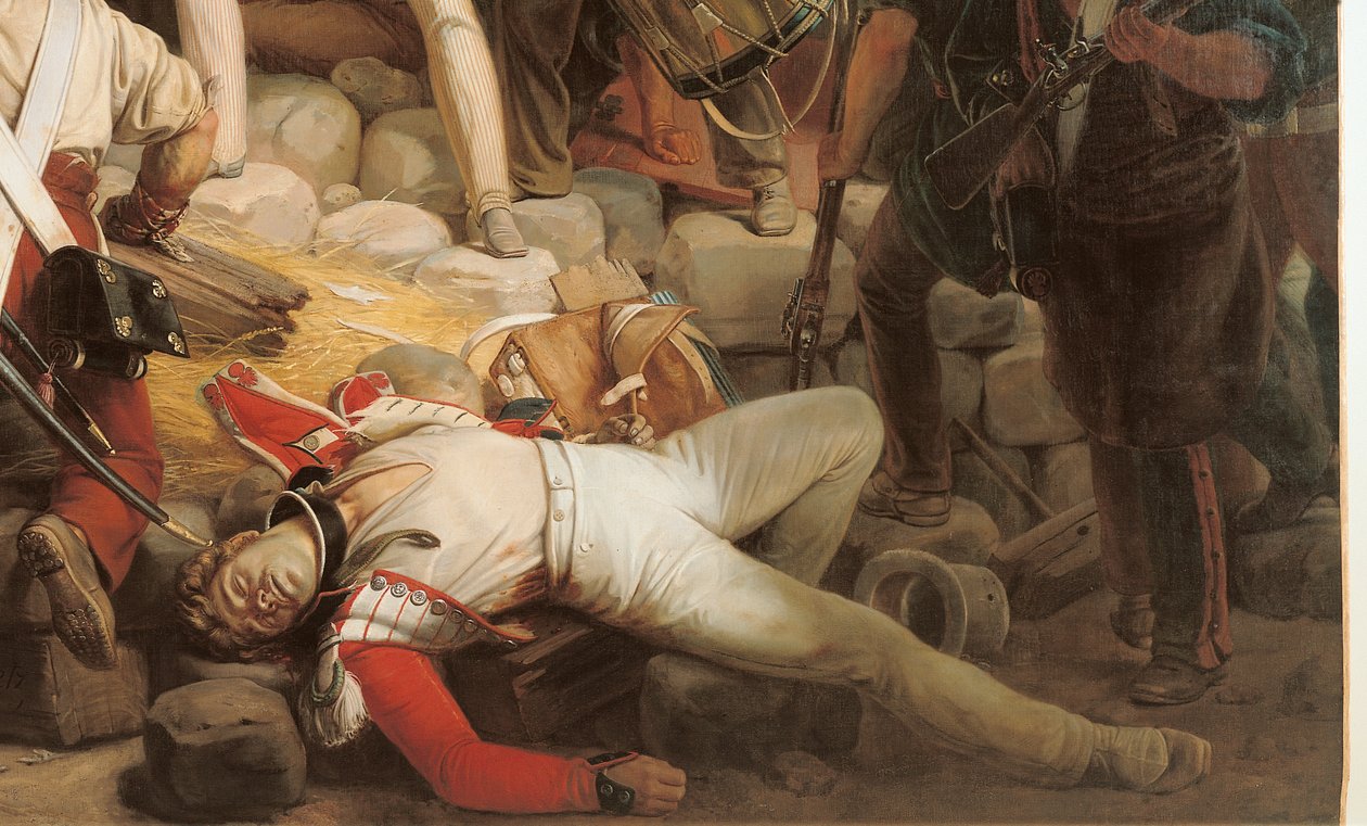 Boje v Hotel de Ville, 28. července 1830, 1833 (detail 39427) od Jean Victor Schnetz