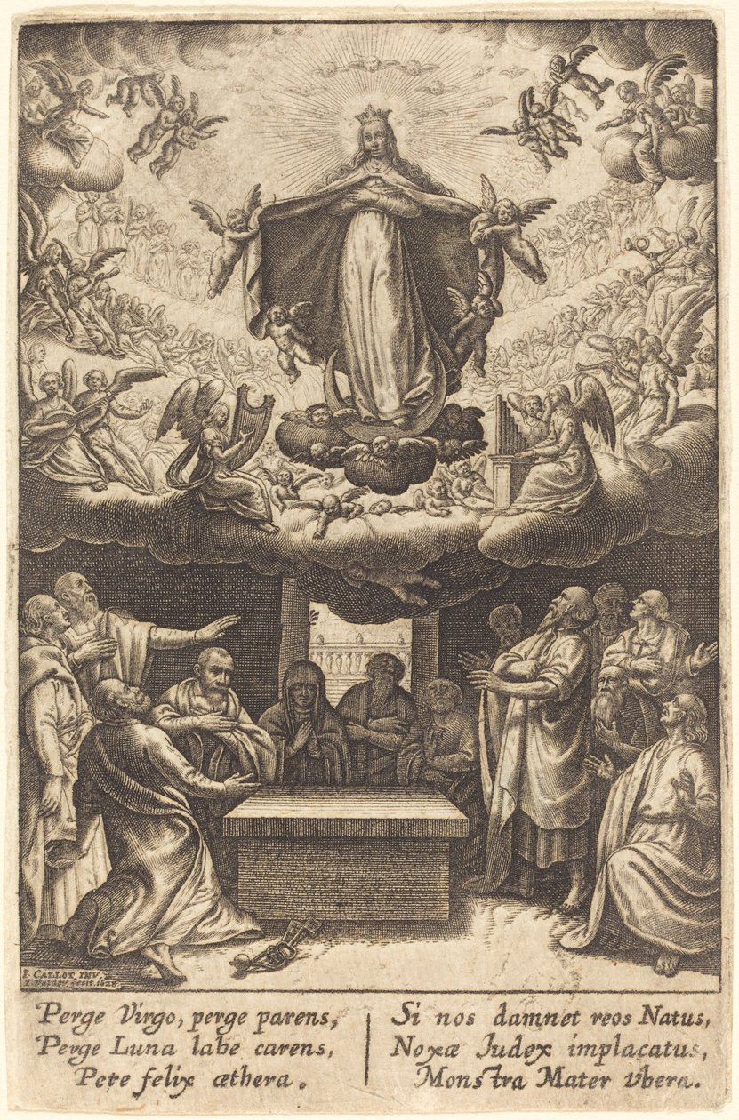 Nanebevzetí Panny Marie od Jean Waldor after Jacques Callot