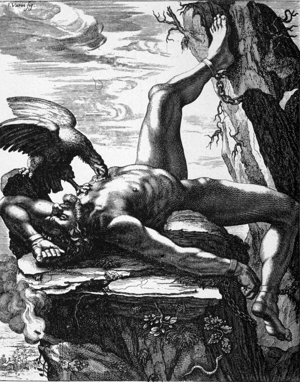 Spoutaný Prometheus - v obrazech chrámu múz De Marolles. Paříž od Jean Warin