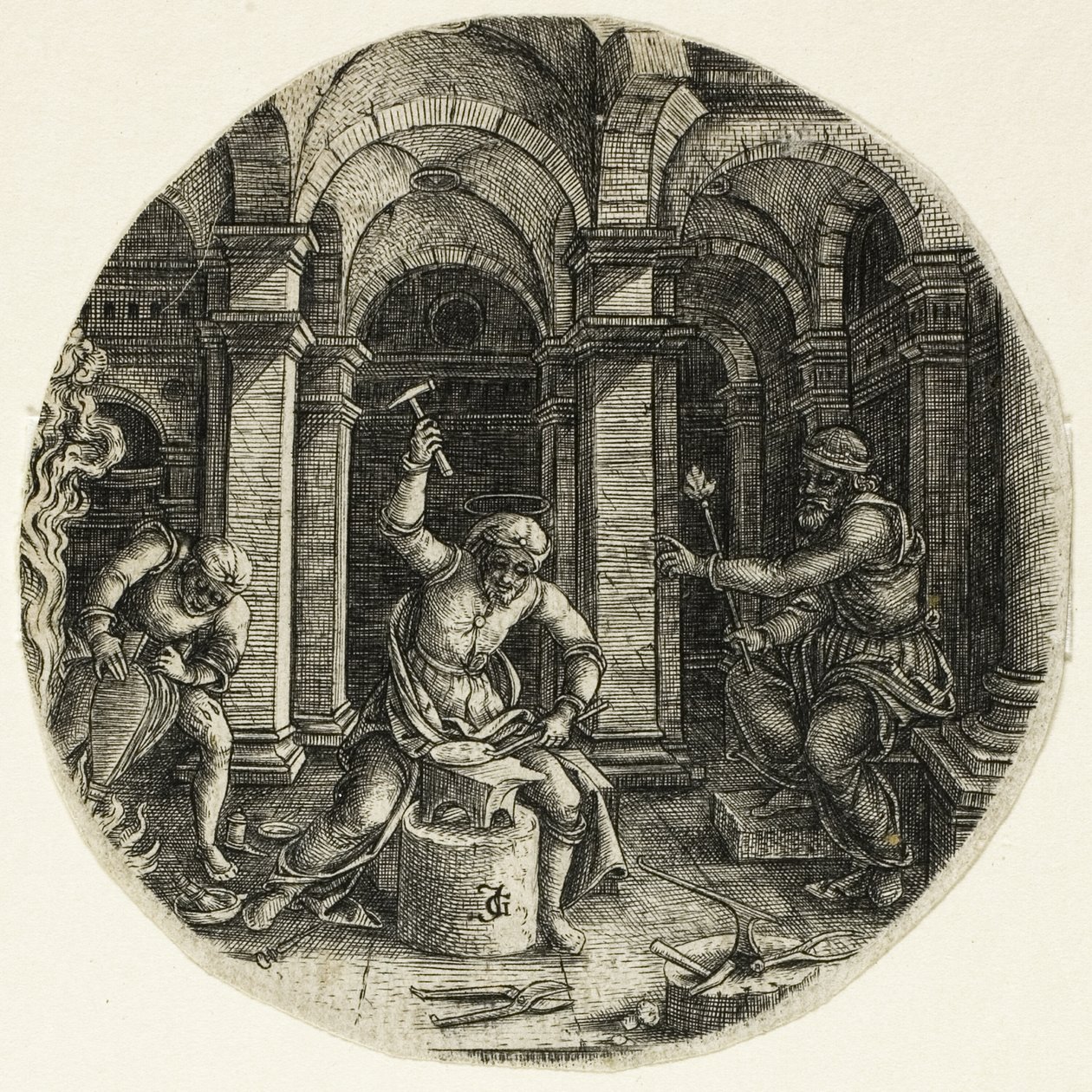 Svatý Eligius a král Dagobert od Jean de Gourmont