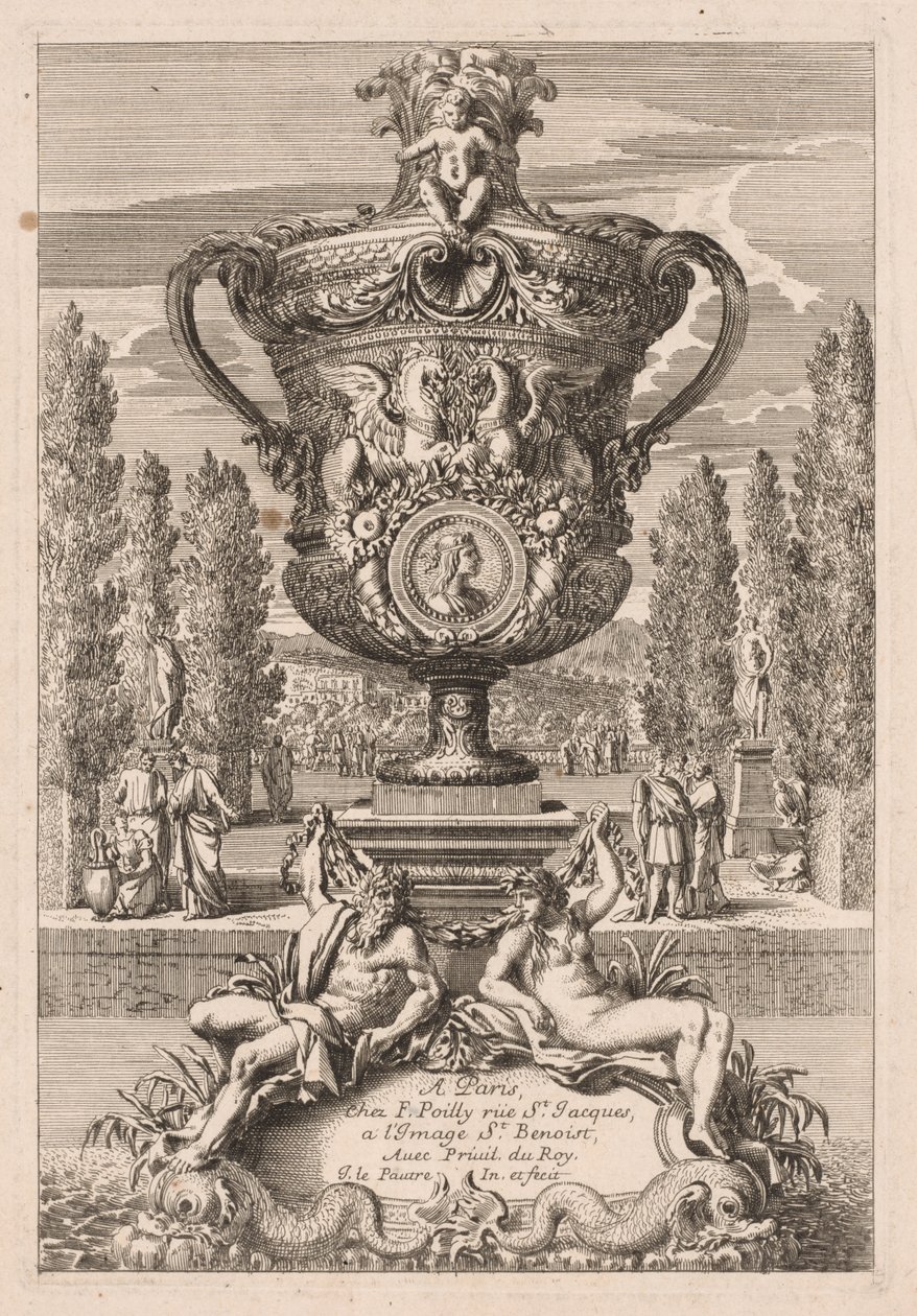 Dekorativní urna, 1600s. od Jean le Pautre